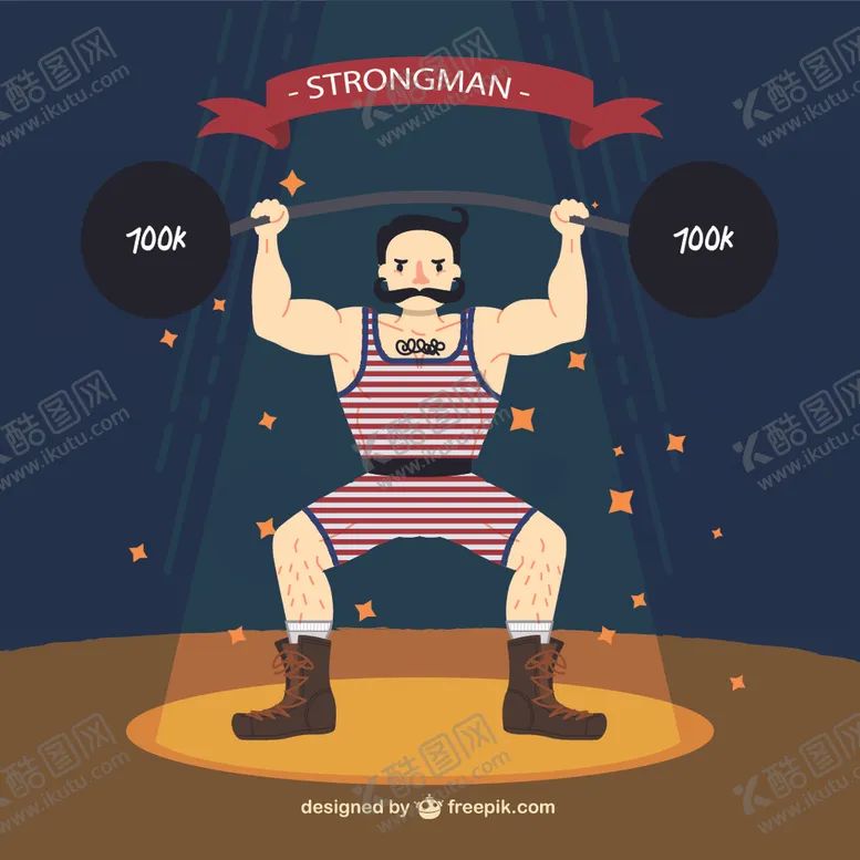 编号：73465203140155208866【酷图网】源文件下载-举重的大力士