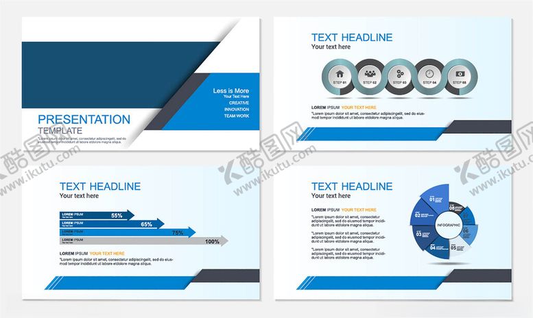 编号：31182704010406057387【酷图网】源文件下载-蓝色画册