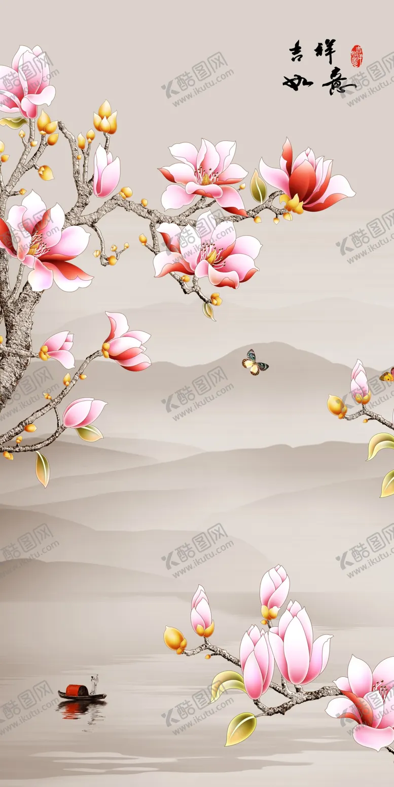 编号：35039903281415465048【酷图网】源文件下载-花开富贵