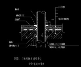 卫生间排水立管及通气做法