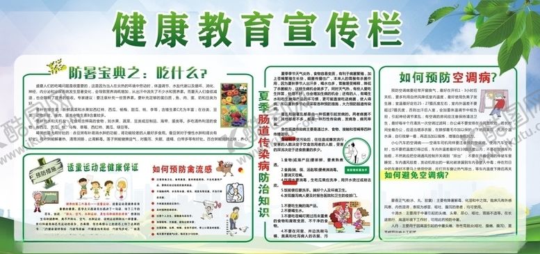 编号：94414105101052331324【酷图网】源文件下载-健康教育宣传栏