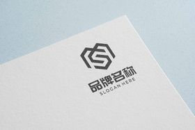 logo样机 标志样机 字体样