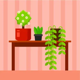 植物印花线稿花卉