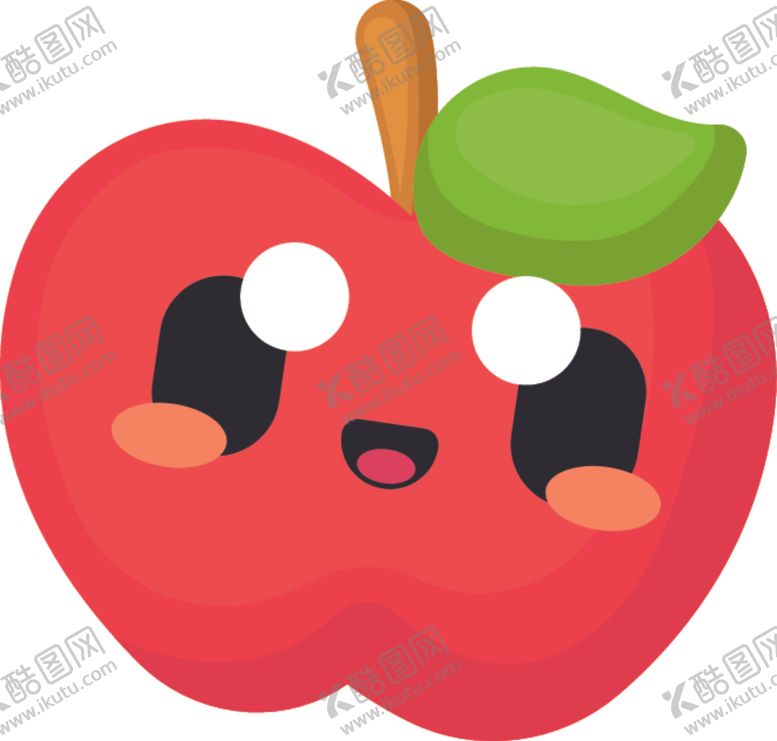 可爱食物AI设计素材表情卡哇伊AI矢量图