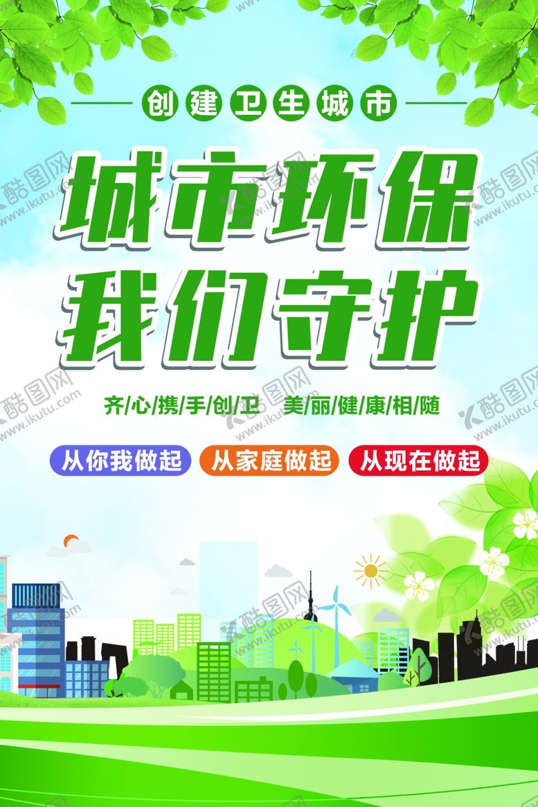 编号：58367305250051436178【酷图网】源文件下载-城市环保我们共同守护