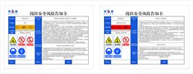 岗位安全告知卡展板