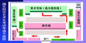 考场布置平面示意图