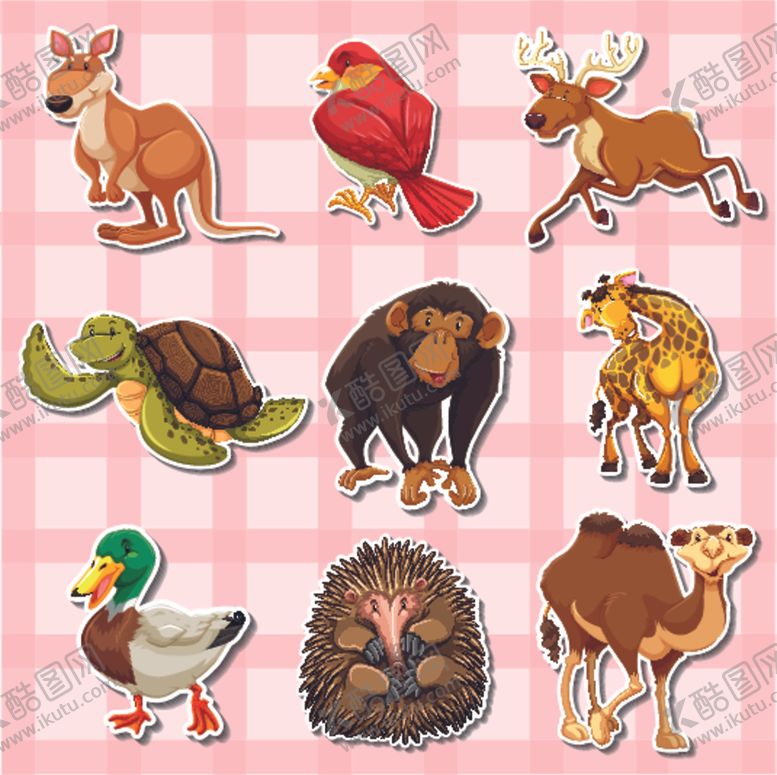 编号：95624109251326136562【酷图网】源文件下载-卡通动物素材