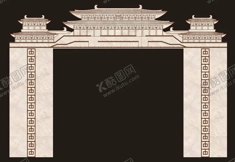 编号：06254909201216291047【酷图网】源文件下载-古风门