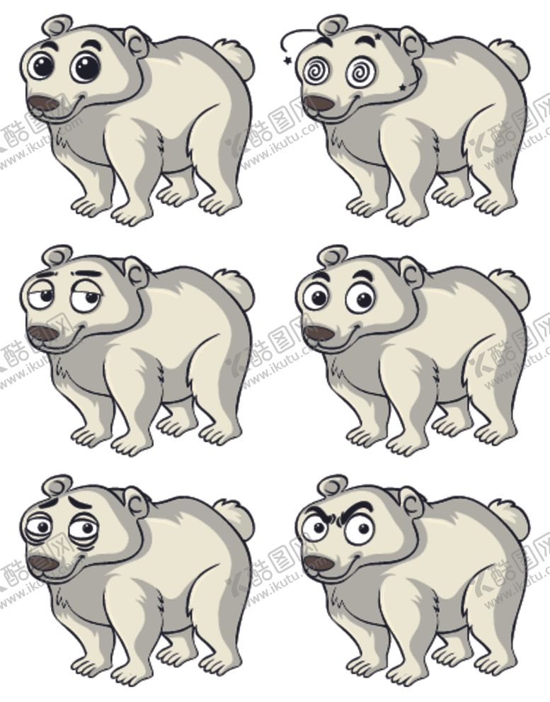 编号：30521910101908149100【酷图网】源文件下载-卡通动物表情