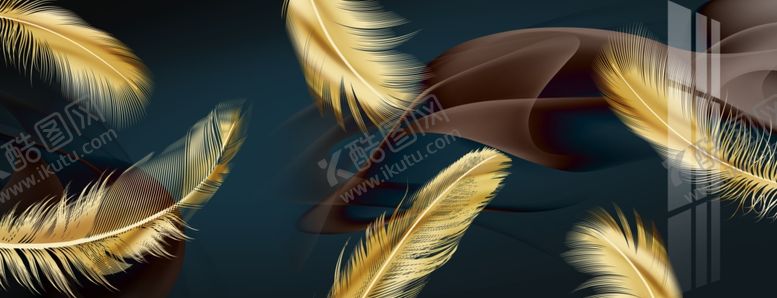 编号：28718709250420413884【酷图网】源文件下载-羽毛装饰画