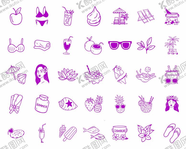 编号：46508111020715135997【酷图网】源文件下载-女性时尚元素图标