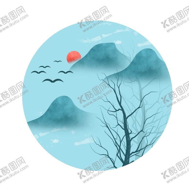 编号：81180709252348043801【酷图网】源文件下载-水墨山水