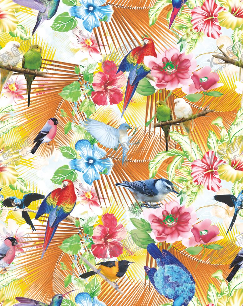 编号：70425510291552501298【酷图网】源文件下载-水彩小鸟