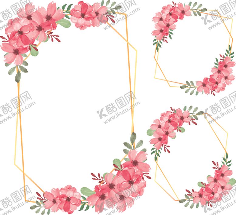 编号：32486209251821517475【酷图网】源文件下载-水彩花卉边框