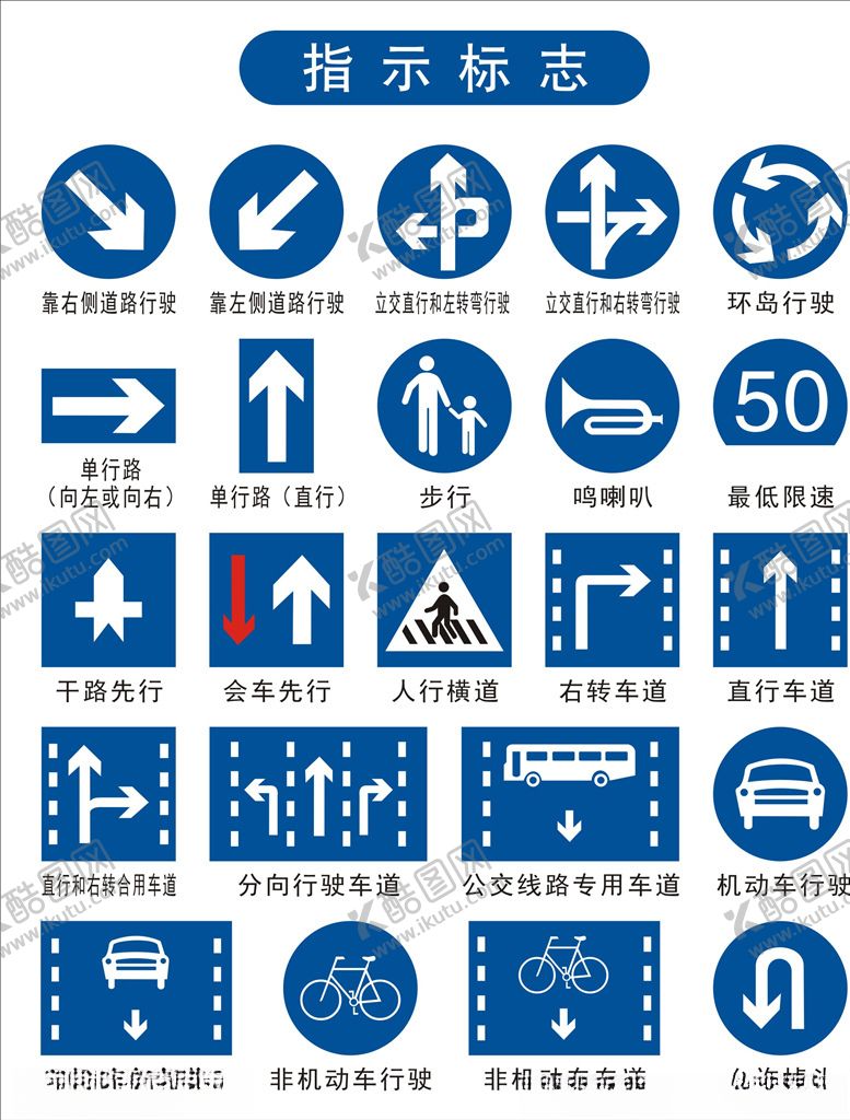 编号：85255207091124525736【酷图网】源文件下载-道路标识牌