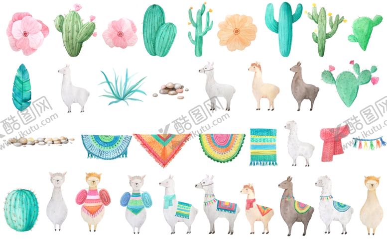 编号：37037909221708403433【酷图网】源文件下载-水彩图案