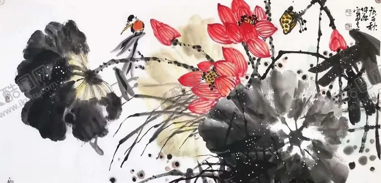 编号：35749506260649404240【酷图网】源文件下载-荷花国画