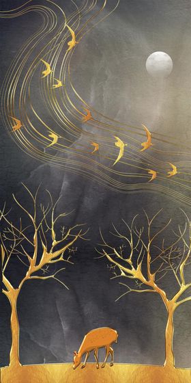立体走廊高清玄关挂画装饰画