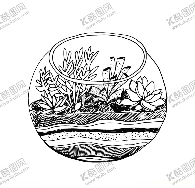 编号：54728707071959435657【酷图网】源文件下载-植物线稿