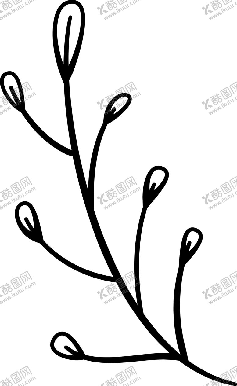 编号：92298710101739519311【酷图网】源文件下载-小花儿剪影