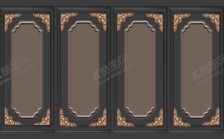 编号：96525209211025467093【酷图网】源文件下载-新中式背景墙