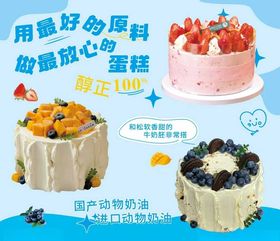 美味多样的国产动物奶油蛋糕