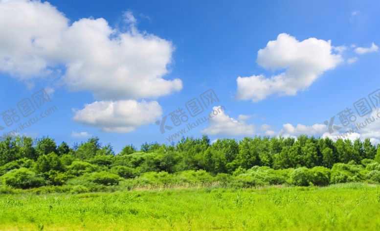 编号：40340309250836393831【酷图网】源文件下载-蓝天白云草地