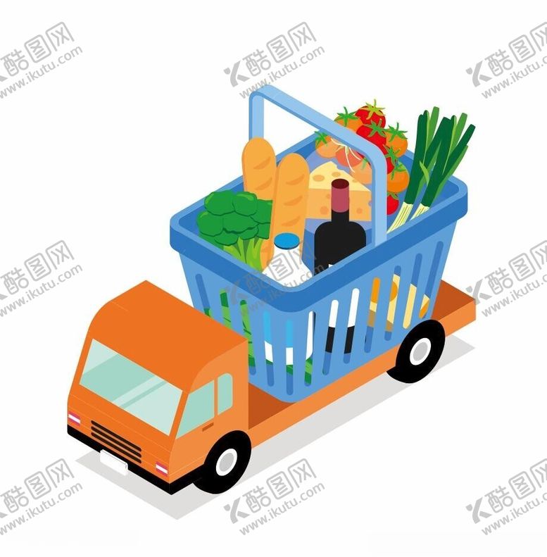 编号：95599201251516508781【酷图网】源文件下载-矢量蔬菜购物车