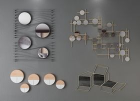 现代墙饰壁挂3d模型