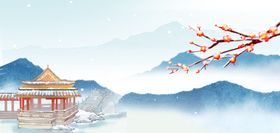 中式山水亭阁美景