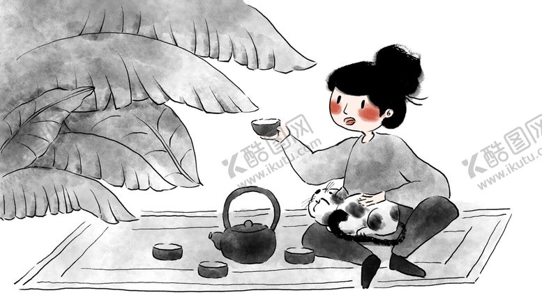 编号：57491911050543247307【酷图网】源文件下载-古风人物插画