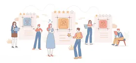 团队协作开展创意工作场景