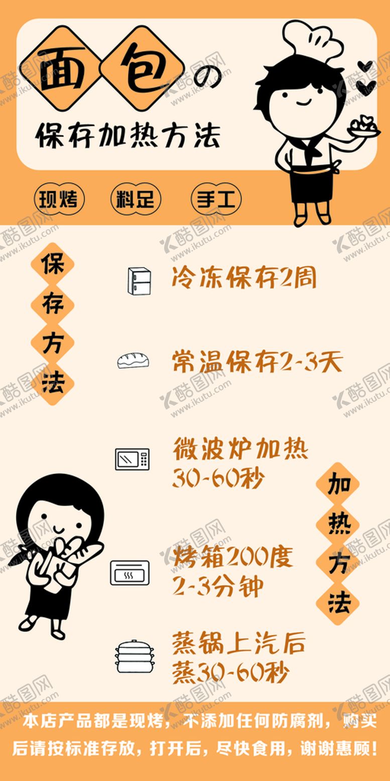 编号：94040001140346203572【酷图网】源文件下载-面包的保存