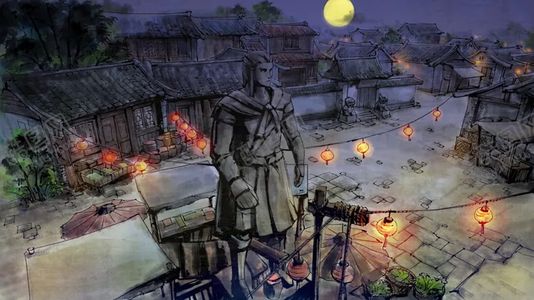 编号：57044106251712098517【酷图网】源文件下载-华灯初上古风场景