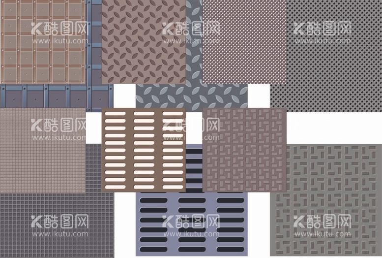 编号：44696212011910208247【酷图网】源文件下载-网格钢板矢量图片