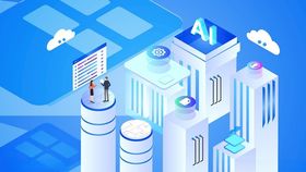 AI人工智能蓝色科技背景