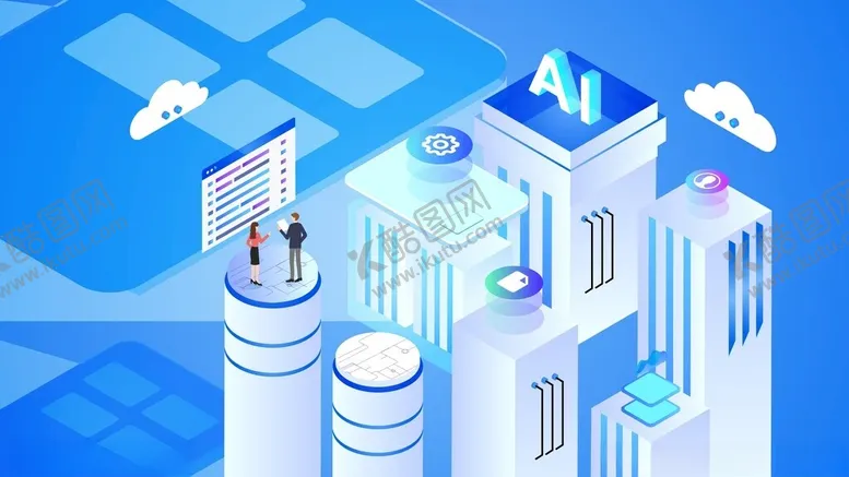 编号：69971804281842188515【酷图网】源文件下载-AI人工智能蓝色科技背景