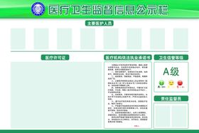 食品安全监督信息公示栏