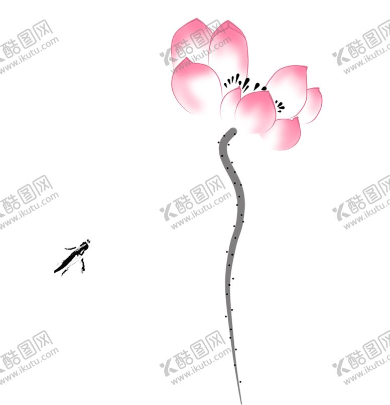 编号：65741006250800168007【酷图网】源文件下载-水墨荷花粉色荷花荷花意境