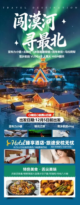 漠河旅游海报