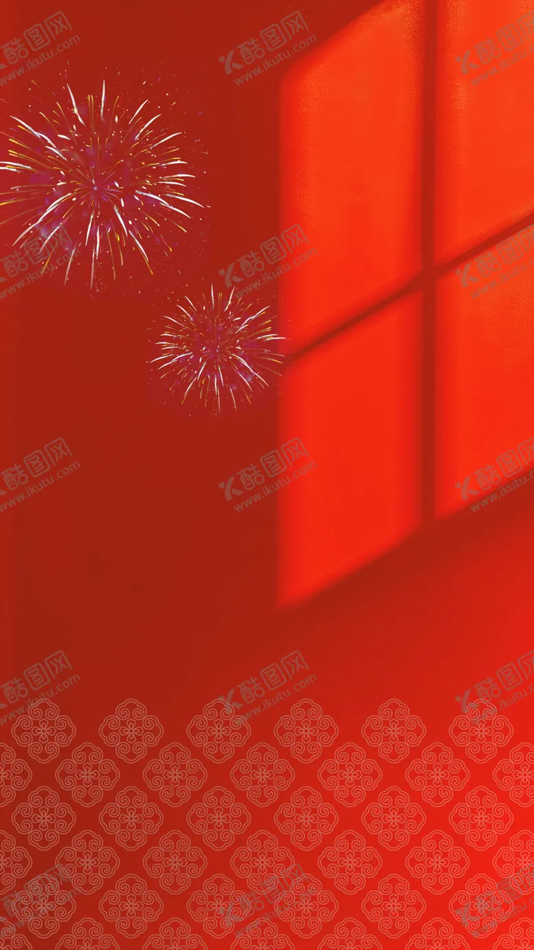 编号：10566403010343507533【酷图网】源文件下载-红色窗户阴影背景