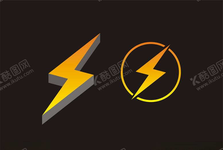 编号：16662510060151455306【酷图网】源文件下载-闪电图标矢量素材