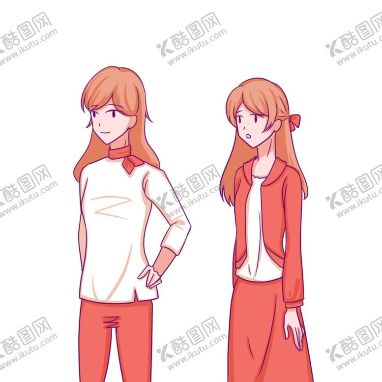 编号：64405109302346558629【酷图网】源文件下载-动漫人物男女插画