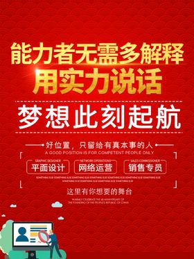 招聘诚校园会海报