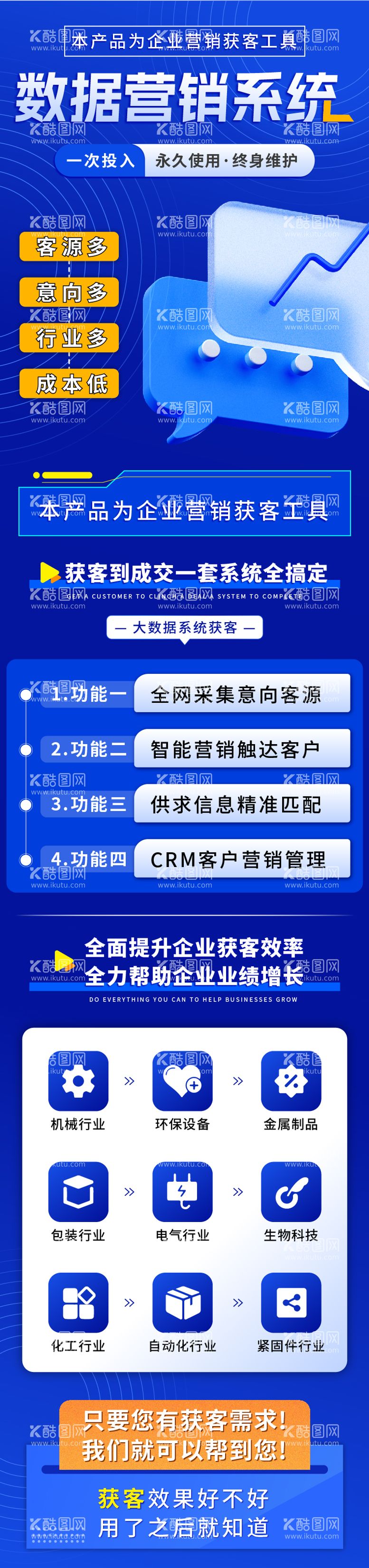 编号：89497411171548132326【酷图网】源文件下载-数据营销系统落地页