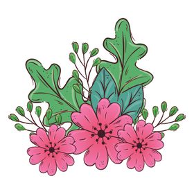 矢量手绘花朵卉素材水彩