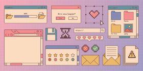 多彩立体UI元素设计展示