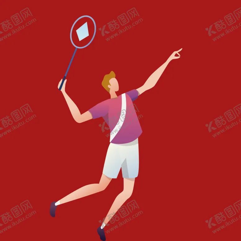 编号：13063102171846046167【酷图网】源文件下载-羽毛球人物