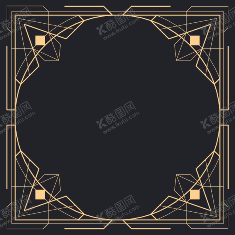 编号：73004501131643165933【酷图网】源文件下载-金色花纹黑色背景